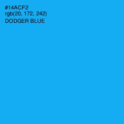 #14ACF2 - Dodger Blue Color Image